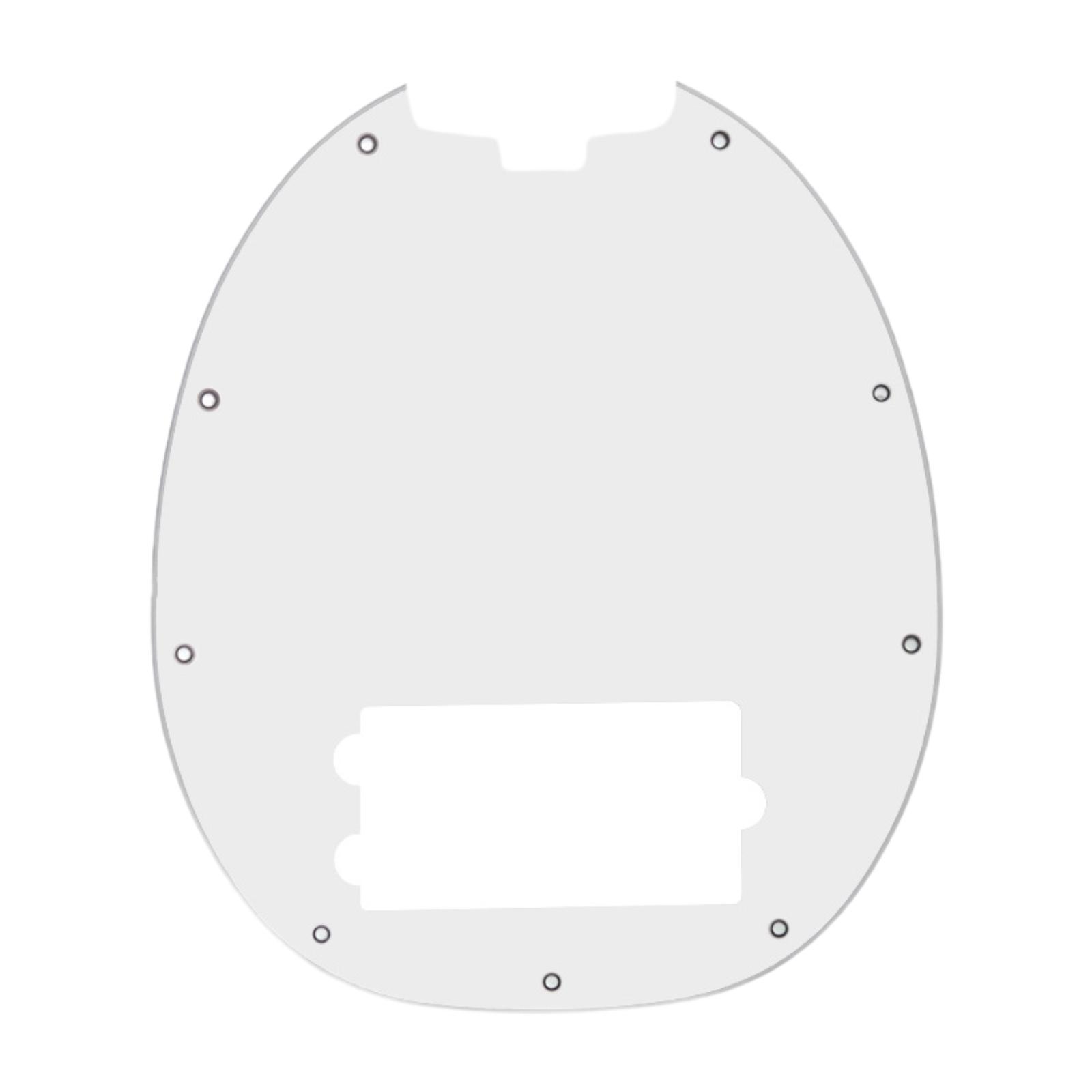 

Bass Pickguard 9 Hole Accessory Protection Replacements PVC Bass Guitar Pickguard белый