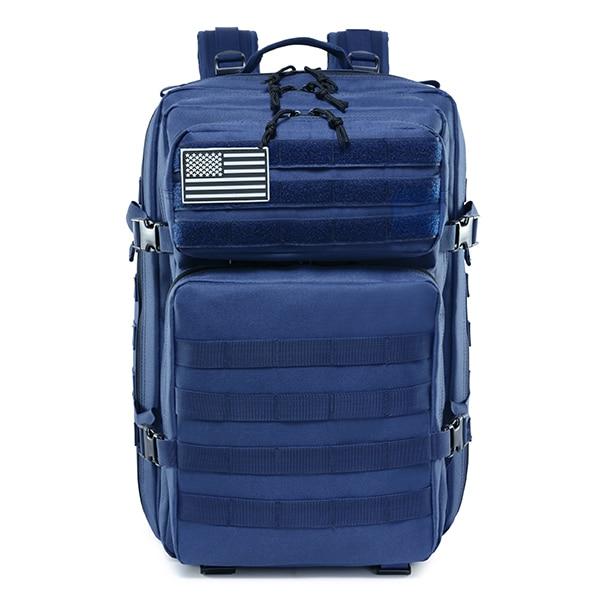 blue tactical backpack
