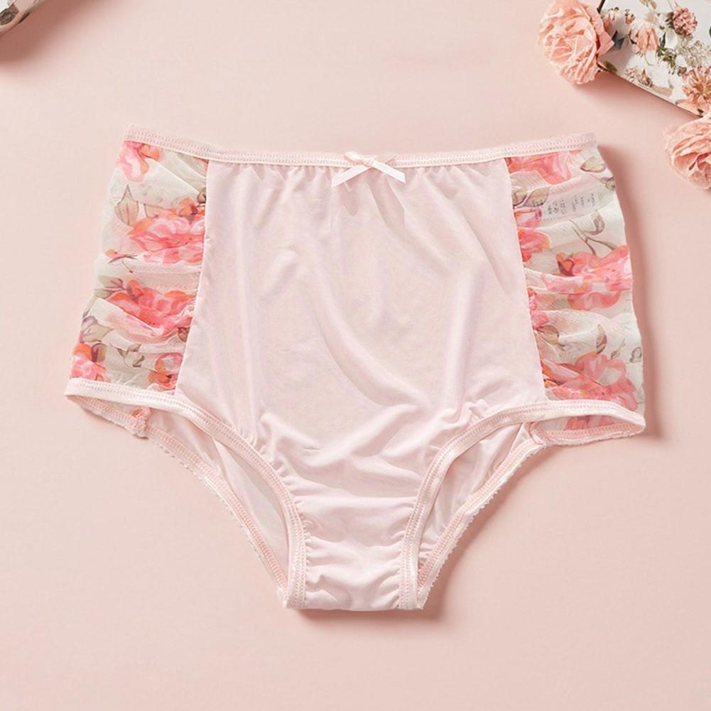 

Модные трусики с высокой талией и контролем живота с кружевной отделкой для женщин L