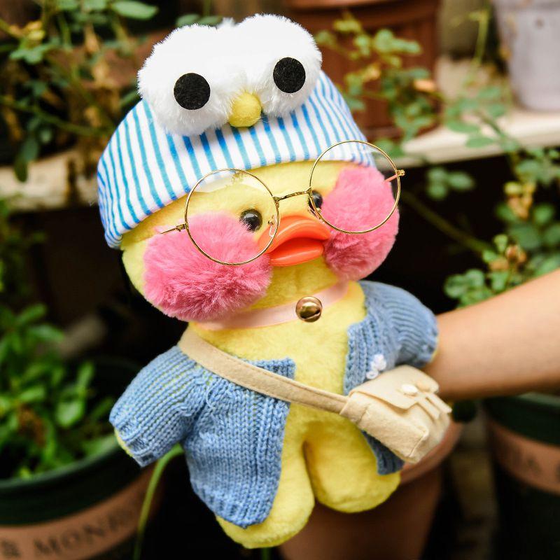 Adorable 30cm Lalafanfan Cafe Mimi Yellow Duck Costume Plush Toy For Kids And Home Decor