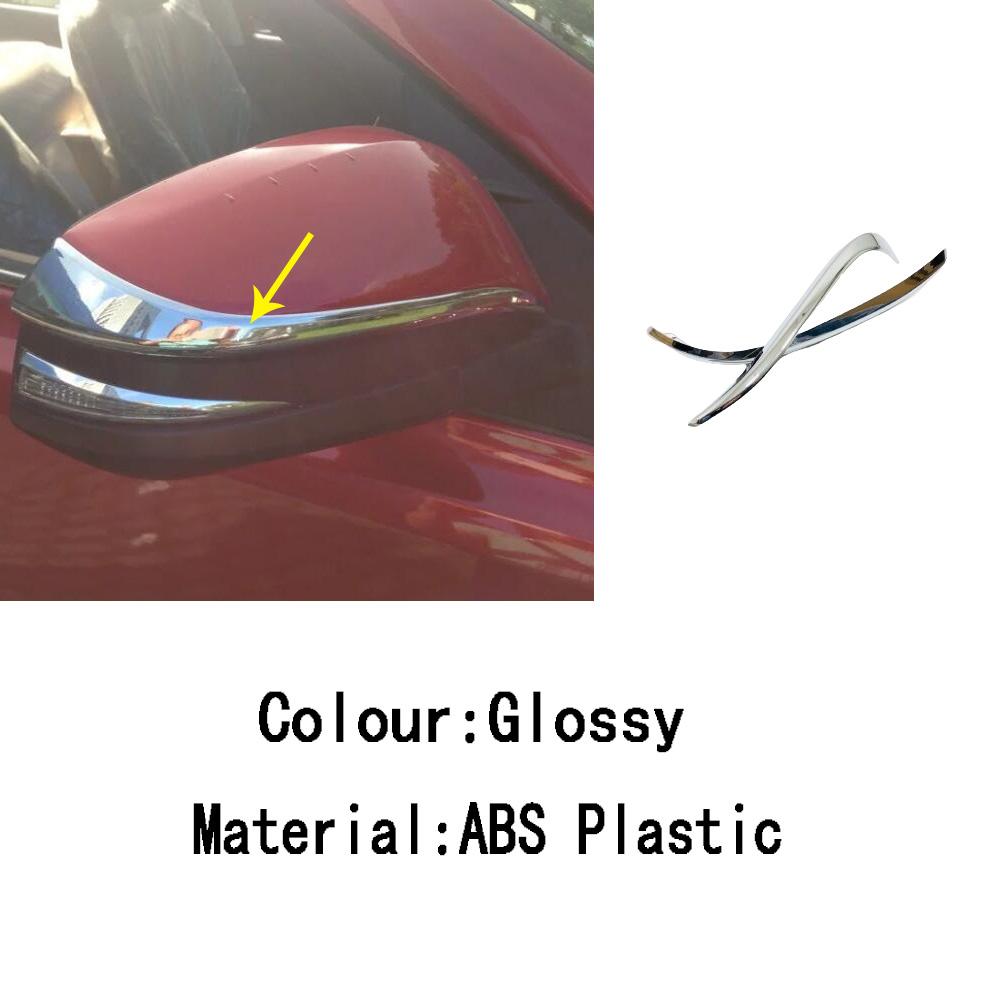 For Toyota Venza/Harrier    2024 ABS/Steel Frame Side Rearview Mirror Strip Cover Trim Sticker Eyebrow Accessories