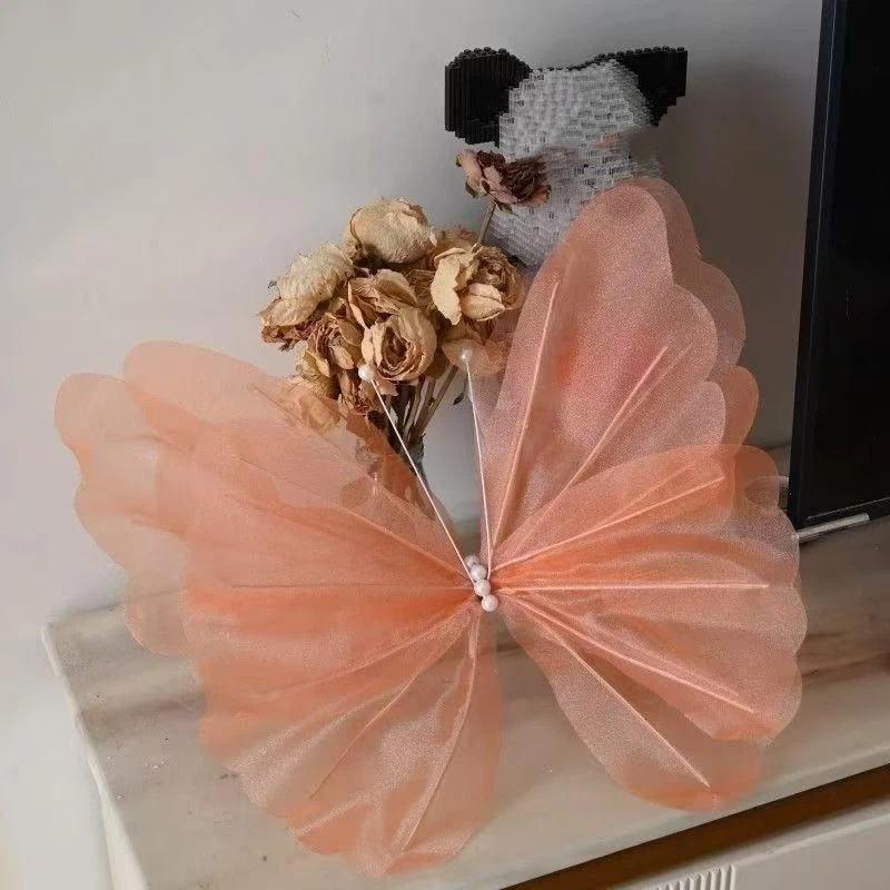 3D Large Lifelike Simulation Butterfly 50cm 1Pcs Waterproof Decor for Wedding Outdoor Lawn Birthday Festival Decoration