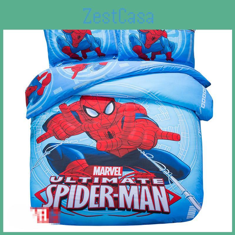 Spiderman 3D Bettwäsche-Set Bettbezug Bettwäsche-Set Kissenbezug Laken Mit Vielseitigem Design Ideal Für Jede Schlafzimmer-Ästhetik