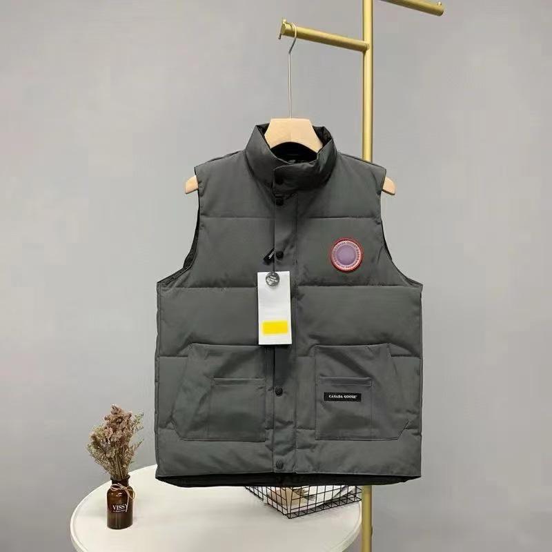 

08 Big Goose Красная этикетка Классический пуховый жилет - Осень/Зима, Воротник-стойка, Утолщенный, Унисекс. Extra Small