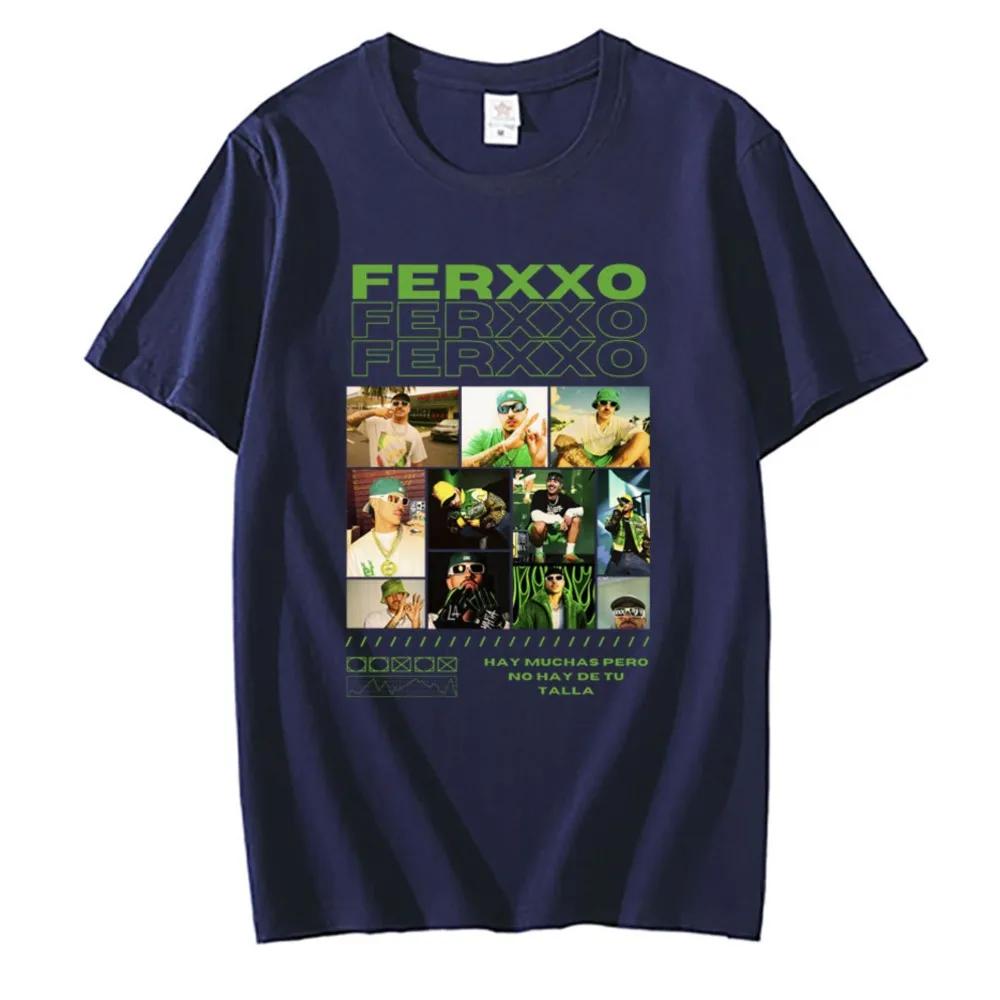 Rapper Feid Ferxxo Ferxxocalipsis Print T Shirts Male Summer Cotton Tshirt Short Sleeve Men Women Hip Hop Oversized T-shirt