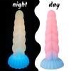 Female Luminous Dildo Masturbator Sexy Toy for Full Girl Skin Feeling Realistic Penis Silicone Suction Cup Dildos