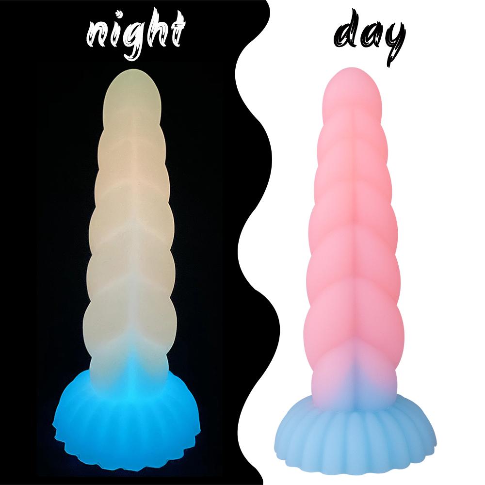 Female Luminous Dildo Masturbator Sexy Toy for Full Girl Skin Feeling Realistic Penis Silicone Suction Cup Dildos
