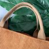 Fashion Women's Cloth Bag Shoulder Bag Corduroy Large Capacity Leisure Handbag Thin Bag Tote Bag New 1PC