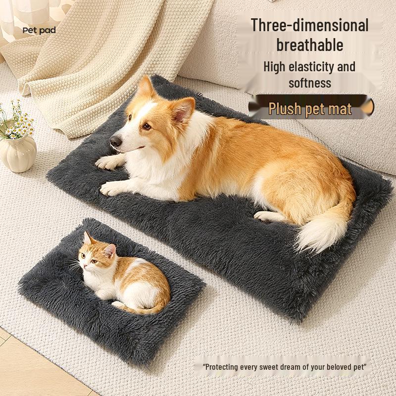 Plush Winter Pet Bed: Cozy Cushion for Dogs and Cats