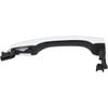 ApplianPar Front Driver and Passenger Side Exterior Door Handle White for Hyundai Elantra 2017-2020