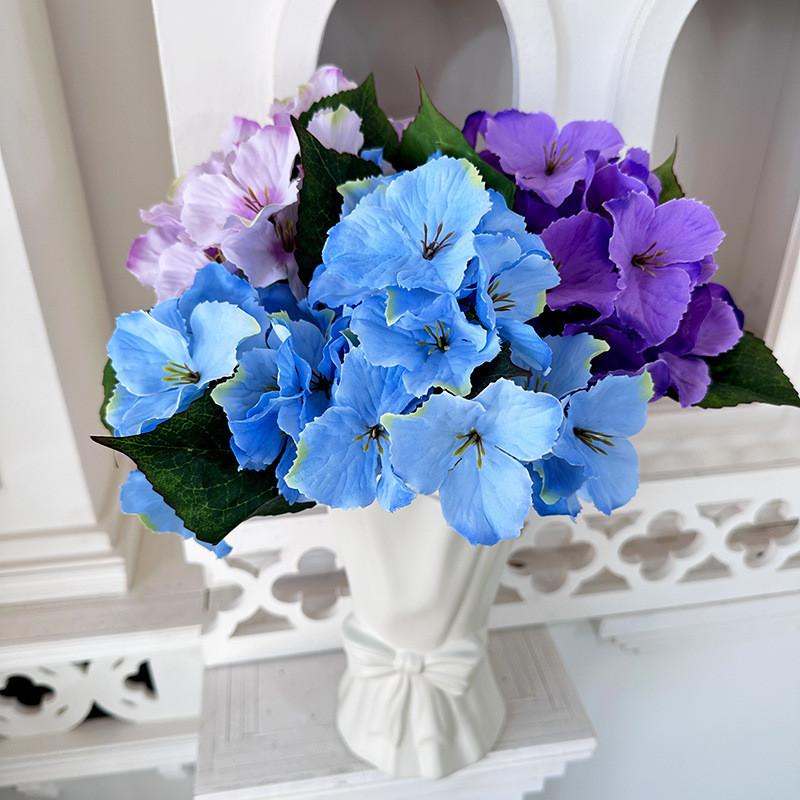 Hydrangea Flower Artificial Wedding Hotel Restaurant Desktop Decoration Ornament