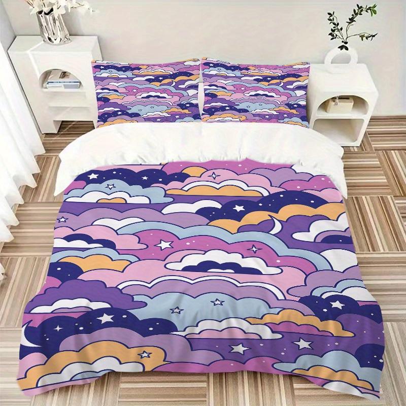 3pcs Cloudscape Bedding Set, Ideal for Home Use, Suitable for Bedroom Decor (1*Duvet Cover + 1/2*Pillowcases, No Core) Yy250821224