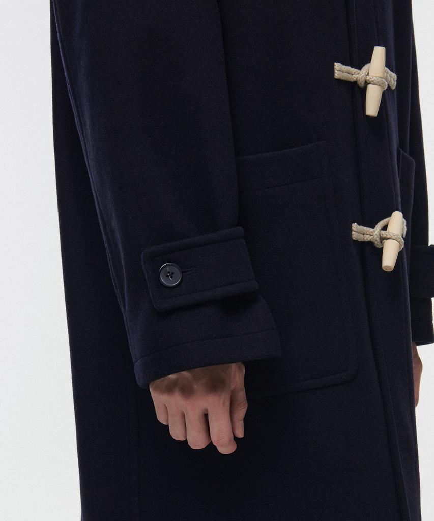 Musinsa Standard Wool Blend Oversized Duffle Coat [Navy]