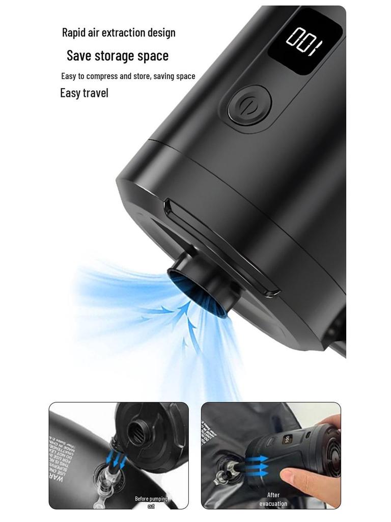 Tragbare elektrische Luftpumpe für Outdoor, Camping und aufblasbare Artikel