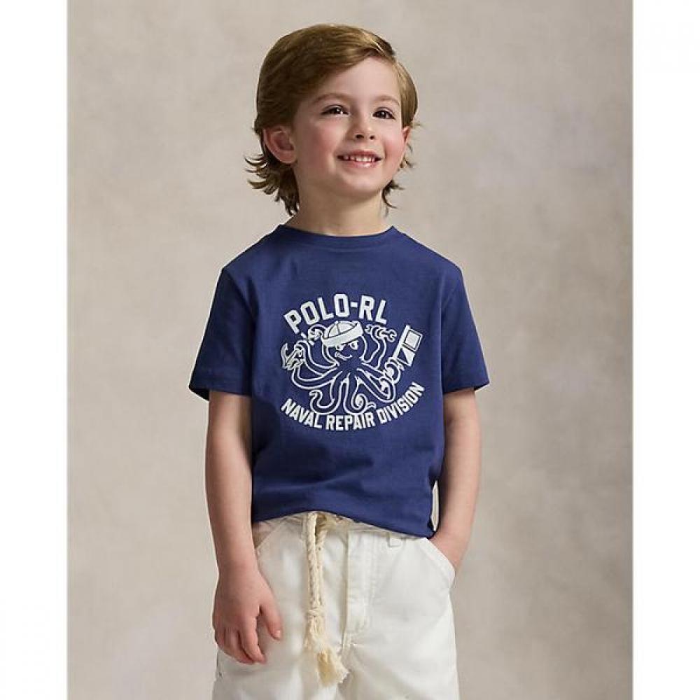 Polo Ralph Lauren Boys Cotton Jersey Graphic Tee 2 7 Years Cwpotshb8021275410 2