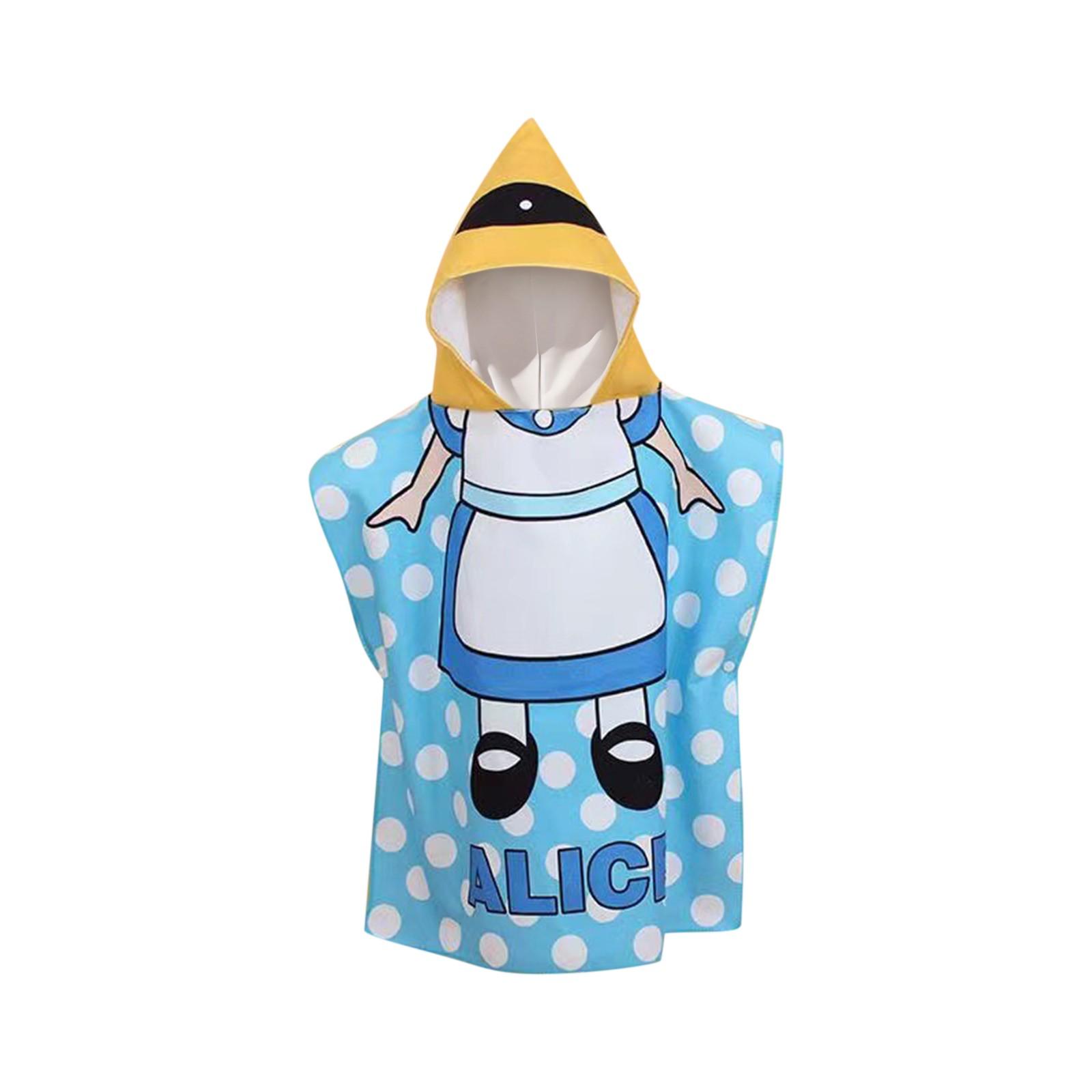 

Персонализированный индивидуальный пляжный халат с капюшоном, детское полотенце с капюшоном, хлопковое банное полотенце, подходящее для девочек, накидка для малышей, полотенце One Size