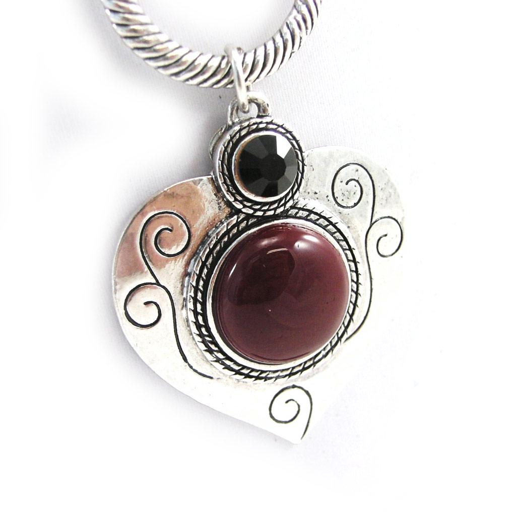 NOA [G5918] - Red 'Love' Designer Necklace