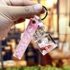 Oil Perfume Bottle, Unicorn Keychain Pendant, Cartoon Drift Bottle, Couple Bag, Key Chain Ring, Couple Pendant.