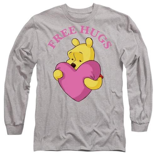 Winnie the Pooh Unisex Adult Free Hugs Valentine`s Day T-Shirt