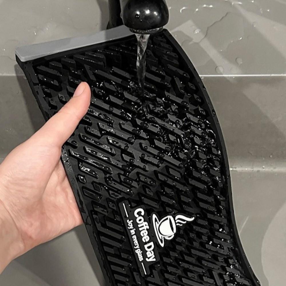 Heat Resistant Drain Bar Mat Flexible Dish Drying Filter Pad Table Mat Wave Draining Pad  Table Use