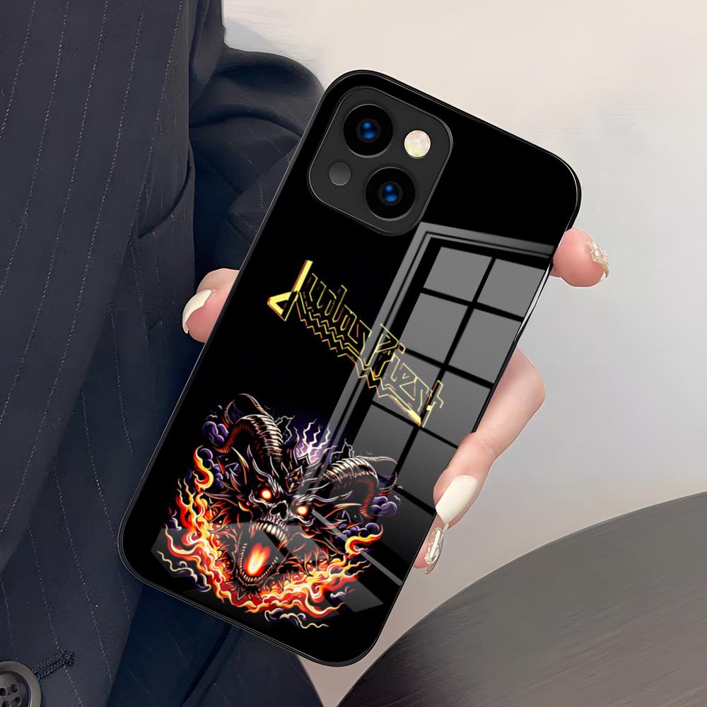 J-Judas Priest Phone Case For IPhone 17 Pro Max 15 Pro 16 14 Plus 12 13 Mini 11 Pro Shockproof Glass Cover
