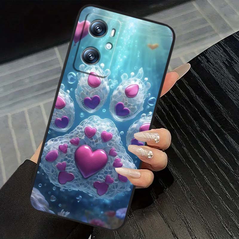 

Креативный дизайн Кошачья лапка для OPPO Reno 5 6 7 A96 A40 A58 Realme GT A74 A78 Neo2 A74 A78 Find X5 X3 X7 X8 Черный чехол для телефона OPPO A72