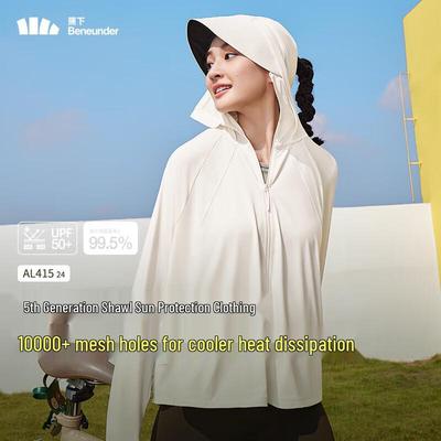 Jiaoxia Women's Cooling Hooded Sun Protection Jacket