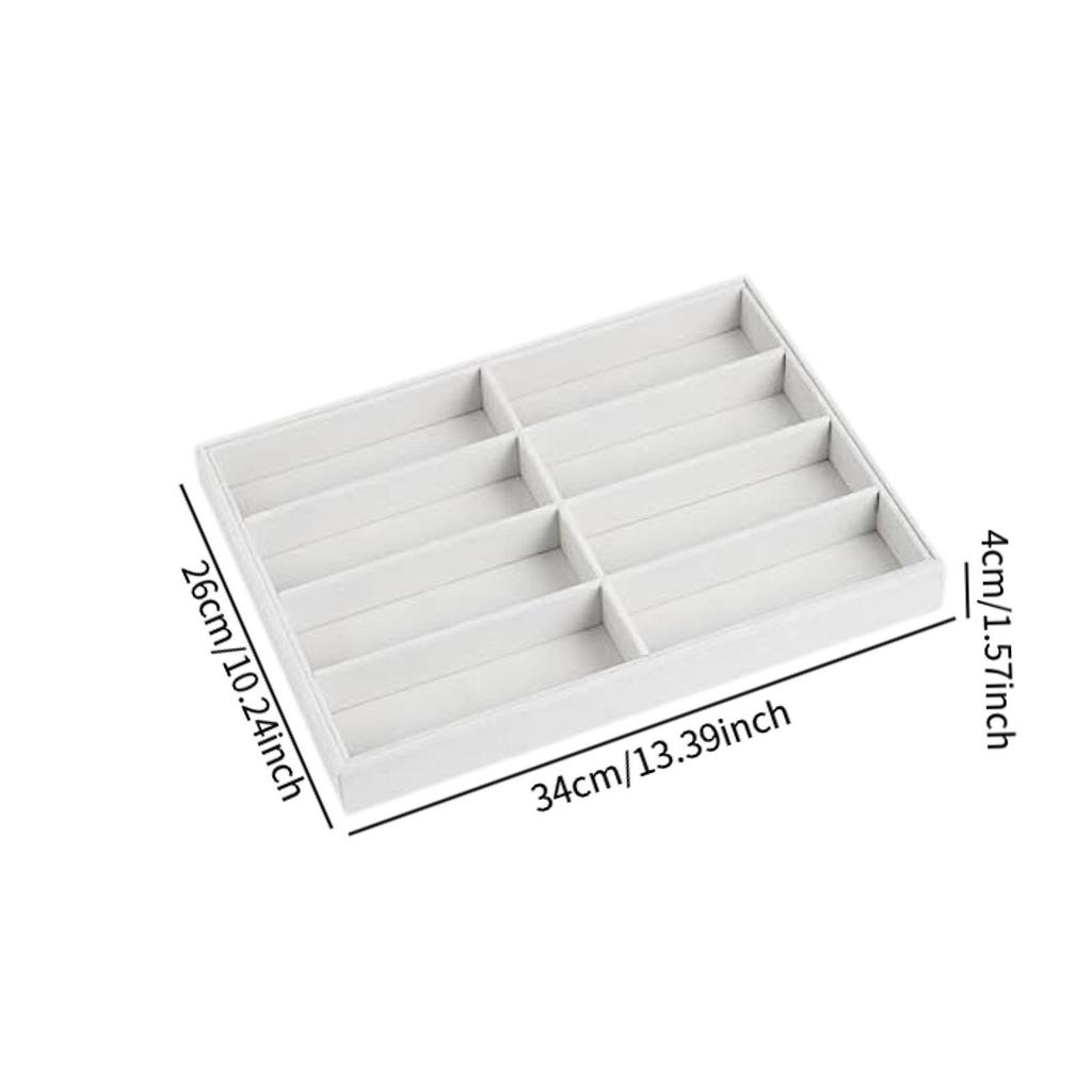 Sunglasses Organizer Tray 8 Slots Trendy Lightweight Eyeglasses Storage Box