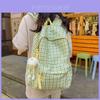 Stylish Plaid Backpack For Men And Women Large Capacity Waterproof Durable