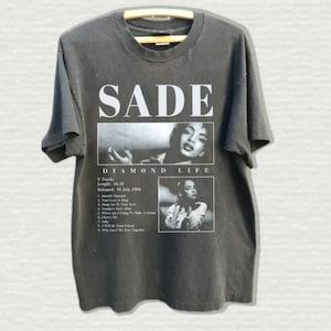 

Vintage 90s Sade Adult Tshirt Sade Rap Hip Hop 90 Unisex Tshirt S3XL Graphic Short Sleeve Tshirt Unisex Women Summer Print Top 3XL