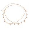 Sexy Metal Sun Star Moon Pendant Waist Chain, Sexy Holiday Wind Starfish Shell Body Chain Female
