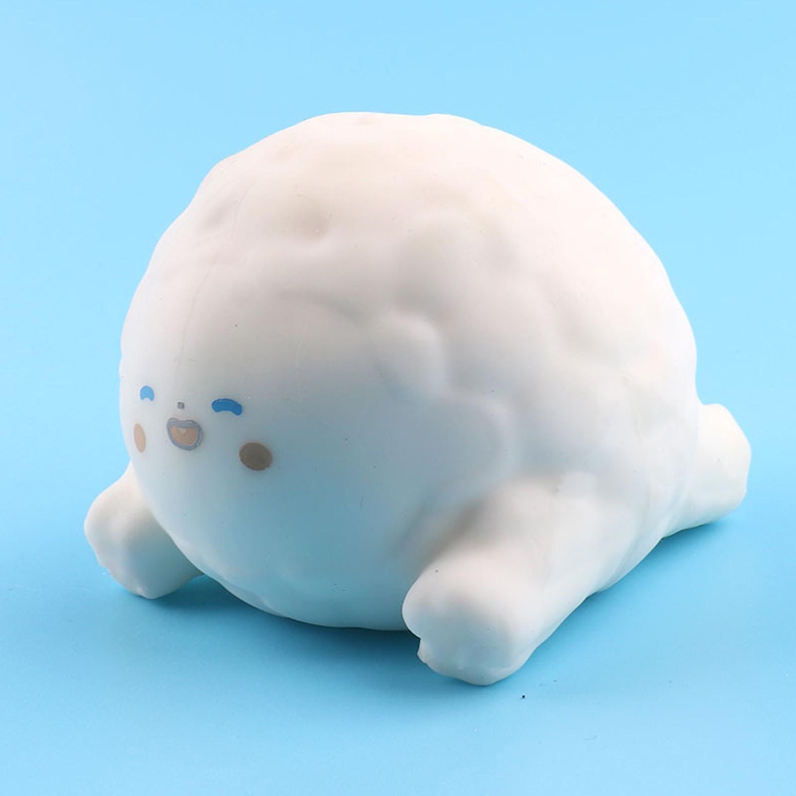 

TPR милый ягненок из муки Vent Ball Animal Pinch Музыкальная студенческая декомпрессионная игрушка 3.15X3.15X2.36 inches (8X8X6cm) белый