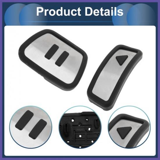1 Set Automatiska Fotstödspedaler Cover för Volkswagen ID.4 20-24 Silverfärgade