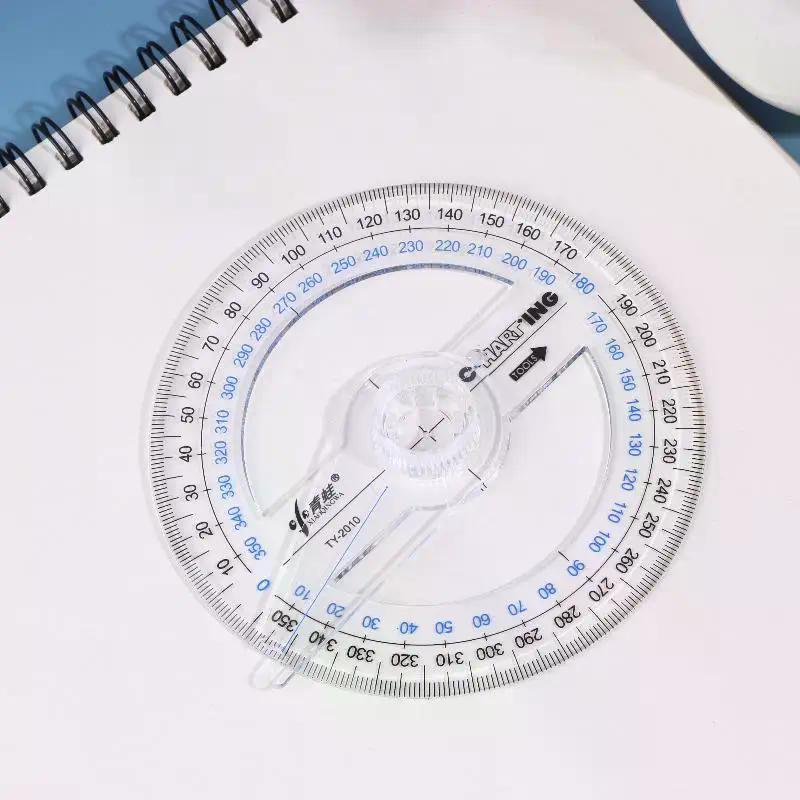 1/3/5Pcs Protractor Measuring Tool Circle Protractor Drafting Tools 360-degree Math Geometry For Classroom