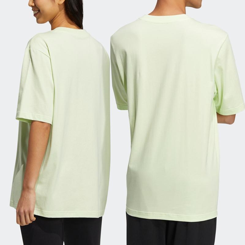 Adidas Neo Photo Print Sports Logo Tee Unisex Tops Acid-Green HC9745