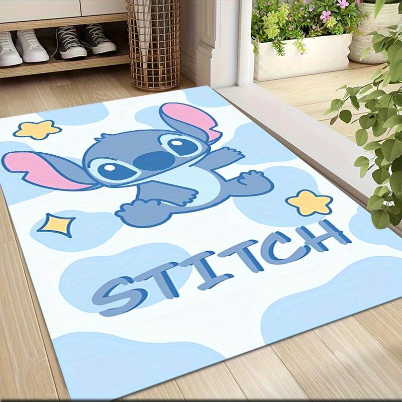 1pc Stitch Cartoon Carpet, 100% Polyester, Non-slip, Machine Washable, Waterproof, Outdoor Yard and Garden Decor, Home and Bedroom Decorative 60cm by 90cm
