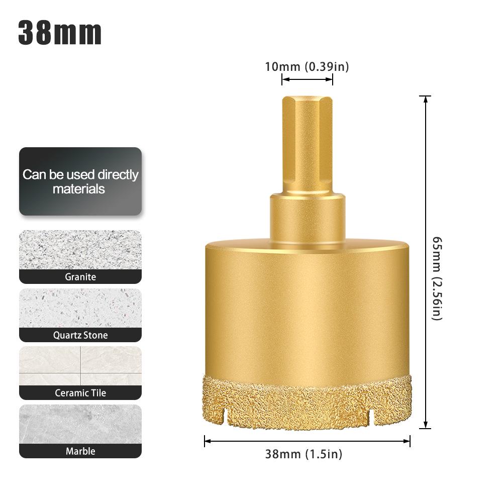 Multifunctional Dry Tile Drill Bit for Marble, Granite, Glass, and Vitrified Tile