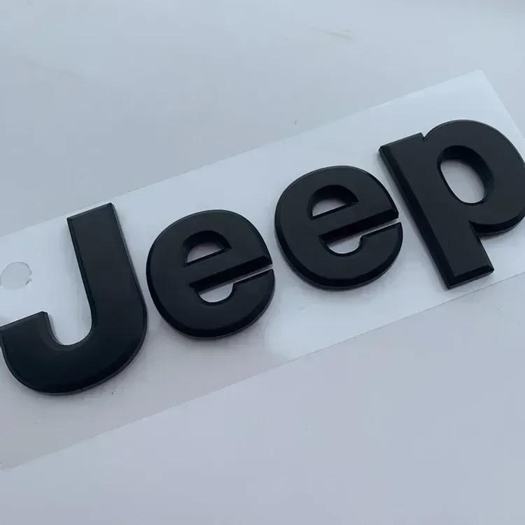 For JEEP Compass Commander Renegade Grand Cherokee Wrangler JK Patriot Liberty Front Hood Badge Rear Trunk Car Emblem AMV1