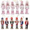12 PCS Christmas Nutcracker Ornament Set, 4.7Inch Nutcrackers Tree Ornaments Set, Nutcracker Figures with Opening Mouths Christmas Decorations for