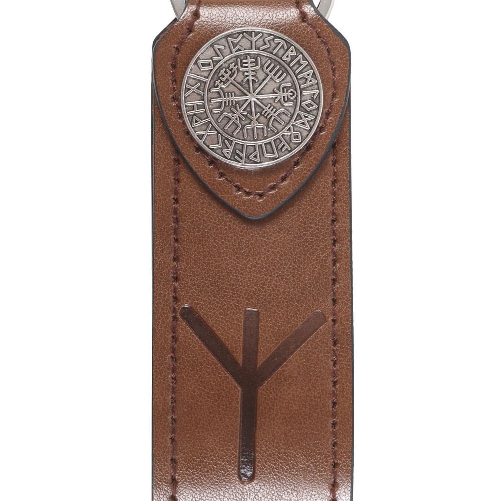 Something Different Protection Viking Rune Faux Leather Keyring