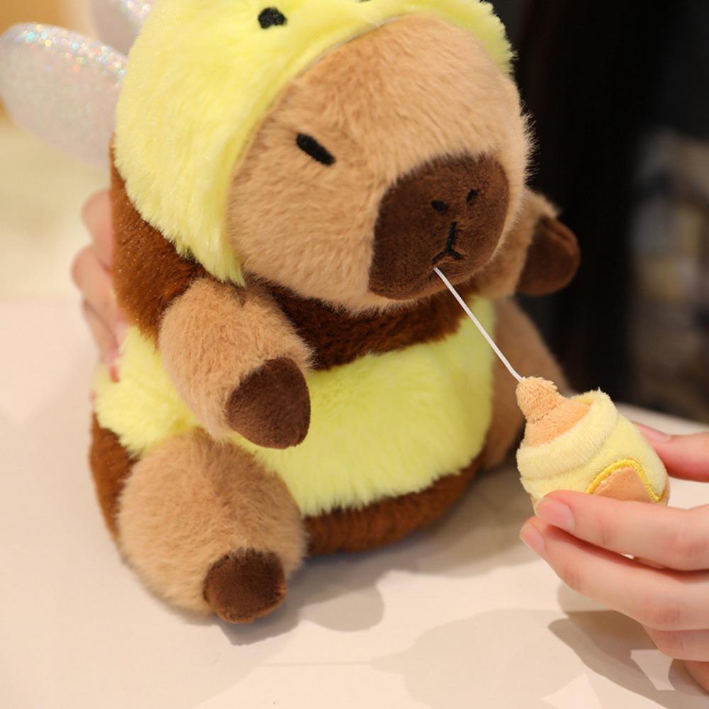 Fluffy Capybara Plush Toy Cockroach Capybara Stuffed Doll  Friends Holiday Present