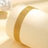 Waterproof Mesh Chain Bracelet Adjustable, 18k Gold Plated Link Braeclet  Non Tarnish Wholesale Jewelry