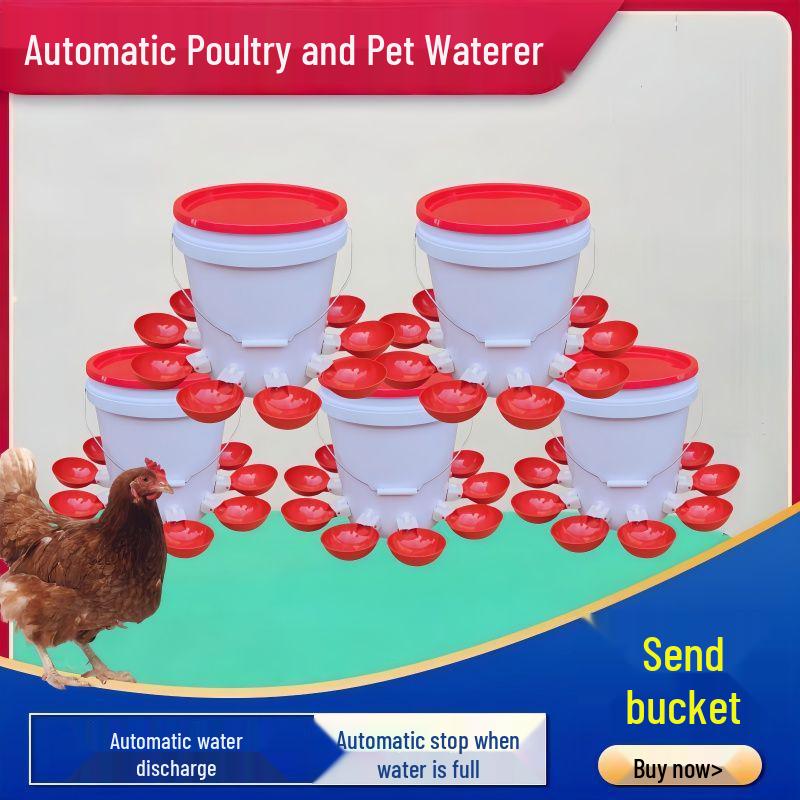 Automatic Drinking Bowl for Adult Chickens, Ducks, and Geese - Poultry Water Dispenser
