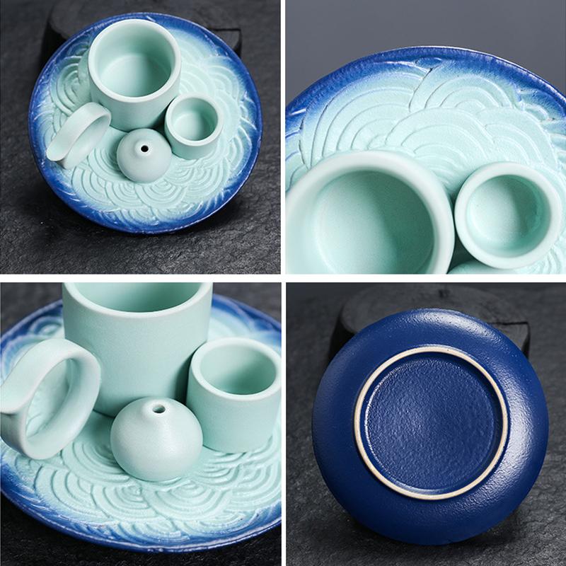 Ceramics Crafts Multipurpose Candle Holder Unique Ambience Desktop Bookshelf Incense Burner Tray Decorative Home Decoration