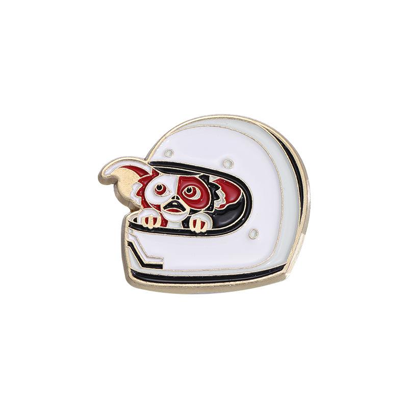 Creative Unique Cartoon Style Big Eared Monkey Pianist And Astronaut Brooch For Fun Lovers