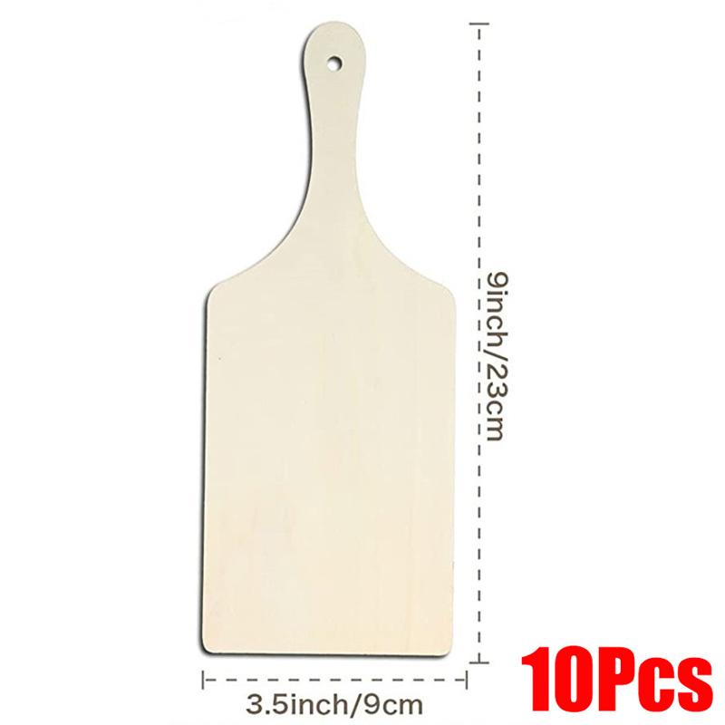 3/6/10Pcs Wooden Mini Cutting Board Unfinished Wood Craft Board Christmas Children DIY Graffiti Painting Blank Chopping Board