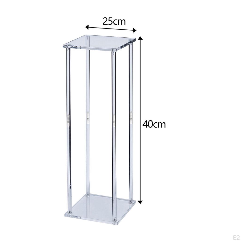 Acrylic Vase for Wedding Centerpieces Tall Flower Vases Tabletop Geometric Risers