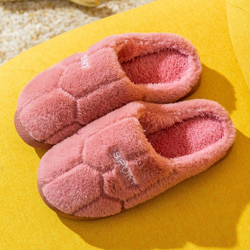 

Хлопковые тапочки женские весенние, осенние и зимние для дома, нескользящие комнатные туфли для заточения, на толстой подошве, домашнее тепло, для пары, мужские 40/41 [Suitable for sizes 39-40]