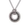 Dreamtimes Shema Yisrael Necklace Je Prayer Hear O Necklace Stainless Steel Hebrew Pendant Religious Vintage Jewelry for Men