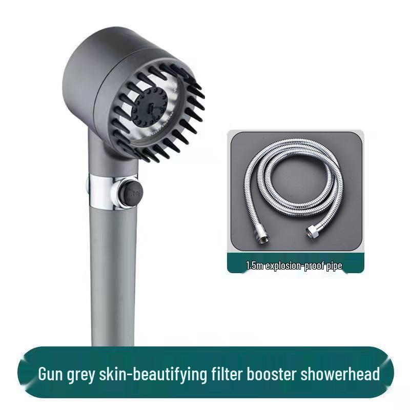 High-Pressure Filtered Shower Head with Nozzle for Bathing